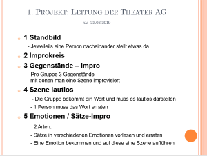 Bild: Konzept der Theater-Einheit