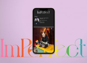 Ein ImPerfect Profil mit Beitragsbild, Beschreibungstext und Profilbild eine*r Teilnehmenden.