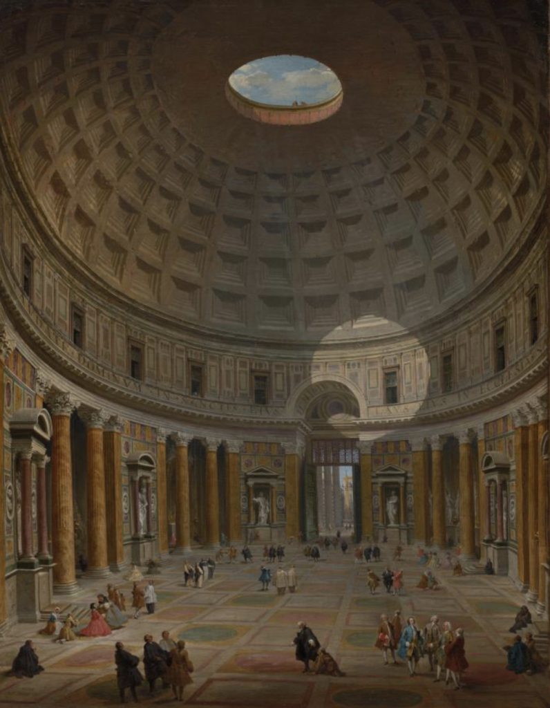 Gemälde des Pantheons in Rom.