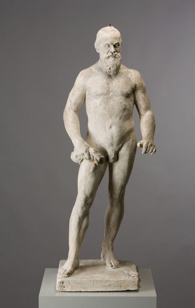 Statue von einem nackten Mann