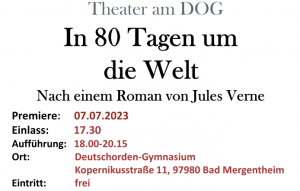 Ausschitte aus dem Flyer mit Infos zur Premiere