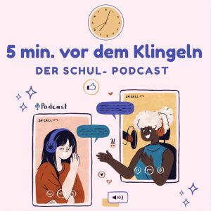 Werbeplakat für den Schul-Podcast