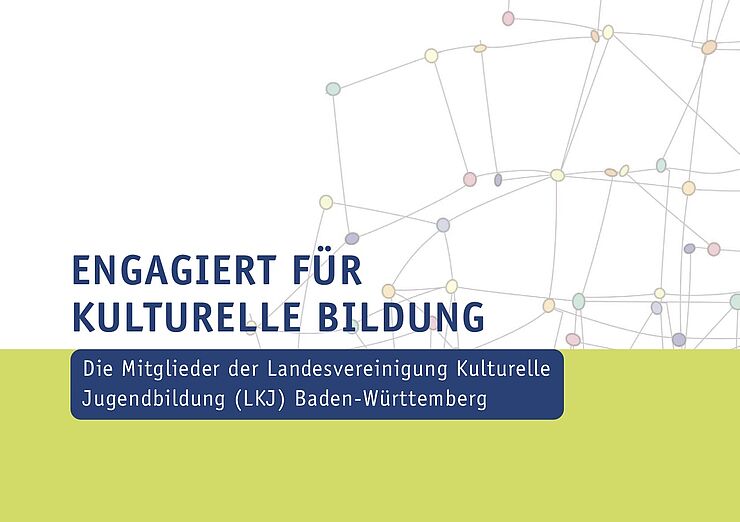 Cover von Mitgliederbroschüre "Engagiert für kulturelle Bildung"